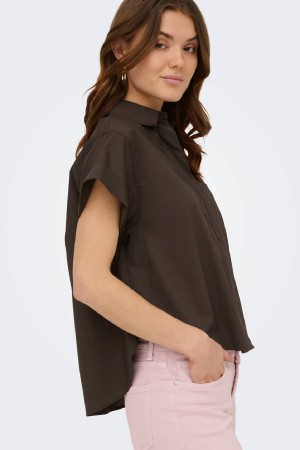 BLUSA RAYAS MARRON 2