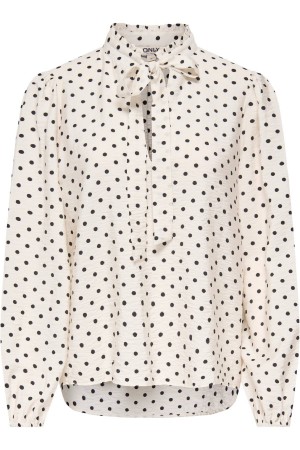 BLUSA TOPOS BLANCO