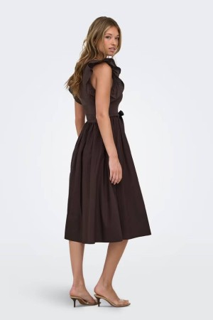 VESTIDO LAZADA MARRON 2