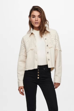 CHAQUETA CROCHET BEIGE
