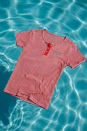 CAMISETA RAYAS AIRE RETRO ROJO 2