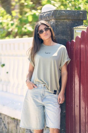 CAMISETA BASICA ANABEL VERDE