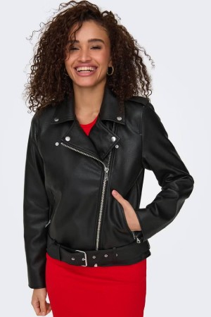 CHAQUETA BIKER NEGRO