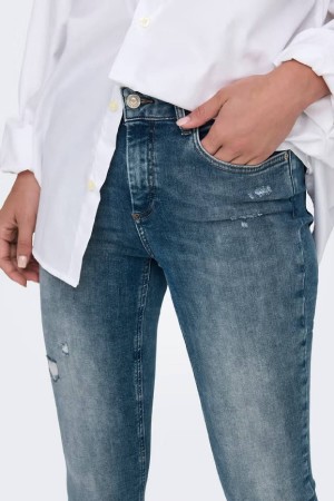 JEANS TIRO MEDIO CORTE...