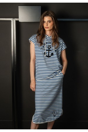 FALDA ANCLA NAVY BLANCO 2