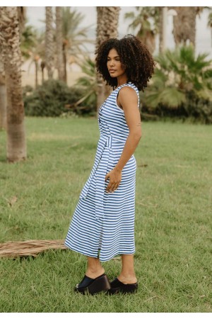 VESTIDO ANCLA NAVY BLANCO 2