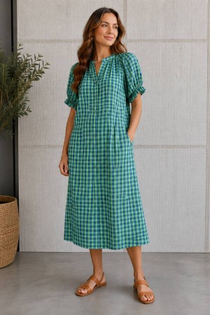 VESTIDO MERY PICO VERDE