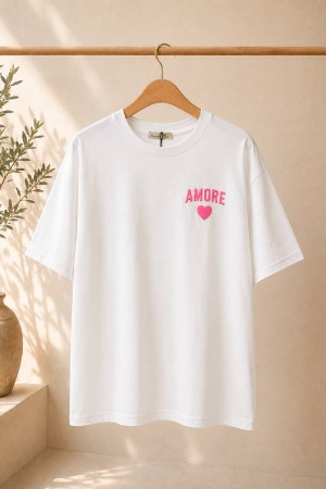 CAMISETA AMORE BLANCO