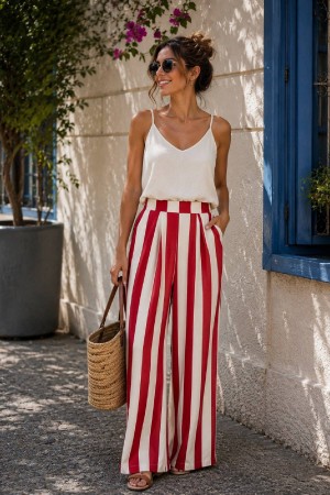 PANTALON MUNDAKA ROJO