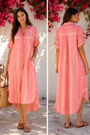 VESTIDO FLUOR ROSA