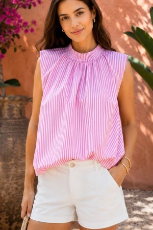 BLUSA SUSI RAYAS ABERTURA ROSA