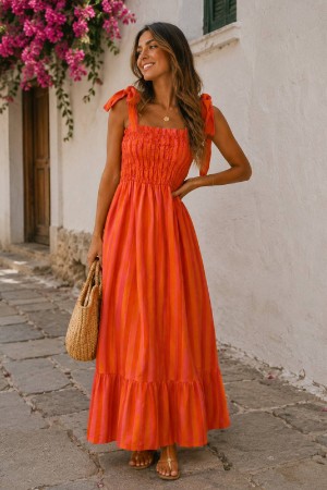 VESTIDO NERJA NARANJA