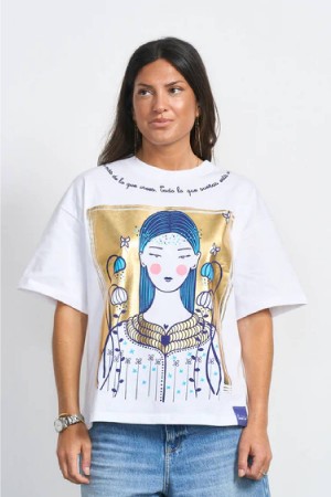 CAMISETA GIZA BLANCO