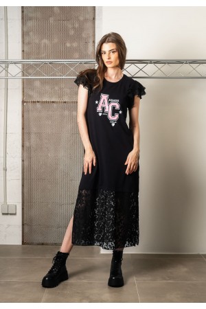 VESTIDO ENCAJE ALMA NEGRO