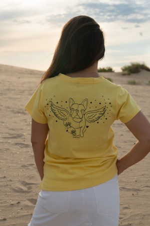CAMISETA ALAS AMARILLO