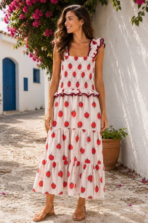 VESTIDO CHERRY BLANCO