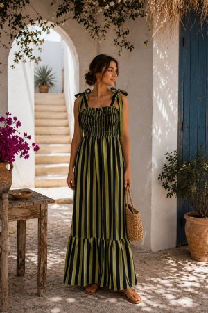 VESTIDO CACERES VERDE