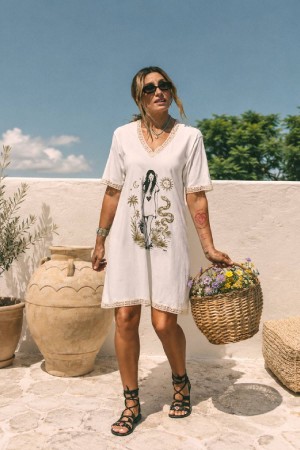 VESTIDO LA HIPPIE BEIGE