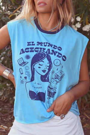 CAMISETA ACECHANDO AZUL