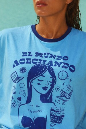 CAMISETA ACECHANDO AZUL 2