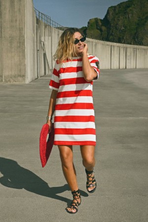 VESTIDO CONCHA ROJO