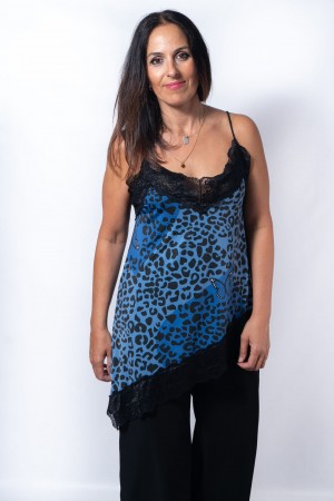 TOP LENCERO LUCIA BLUE AZUL