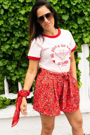 PAÑUELO LOLA PAISLEY ROJO 2