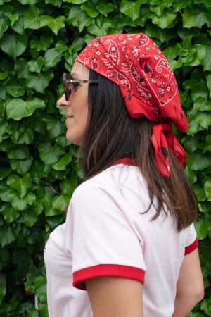 PAÑUELO LOLA PAISLEY ROJO