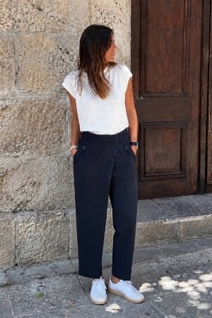 PANTALON MONACO SOLAPA NEGRO