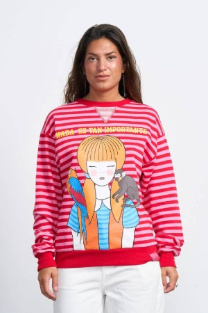 SUDADERA MARIETA ROJO