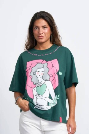 CAMISETA ROSALIA VERDE