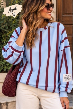SUDADERA AMBAR AZUL