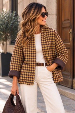 CHAQUETA MIA MOSTAZA