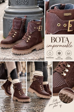 BOTA BRUMA IMPERMEABLE MARRON 2