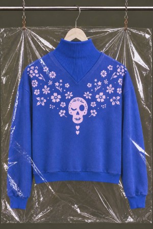 SUDADERA CALAVERA CUELLO AR...
