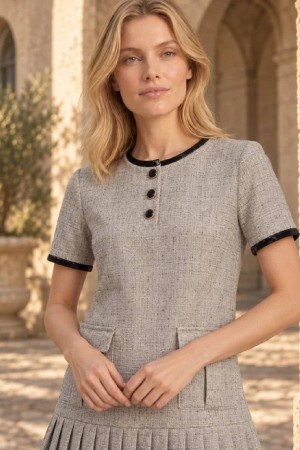 VESTIDO ODETTE GRIS 2