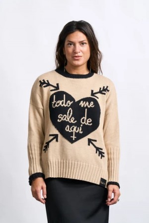 JERSEY CORAZON BEIGE