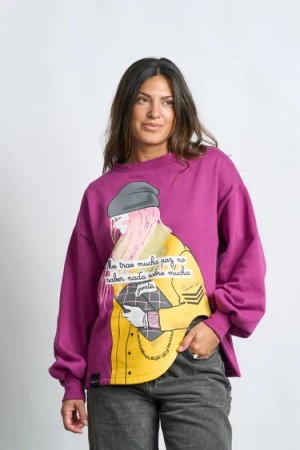 SUDADERA DESCONEXION MORADO