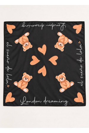 PAÑUELO LONDON BEAR NEGRO 2