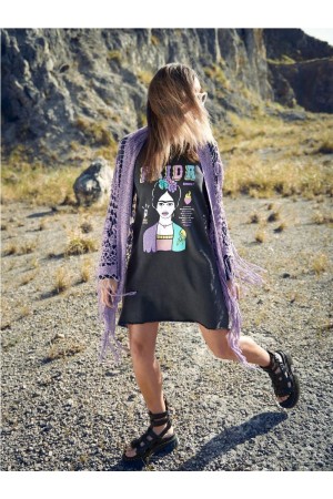 VESTIDO FRIDA FOREVER GRIS 2